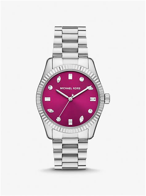 michael kors lake pave watch|Lexington Pavé Silver.